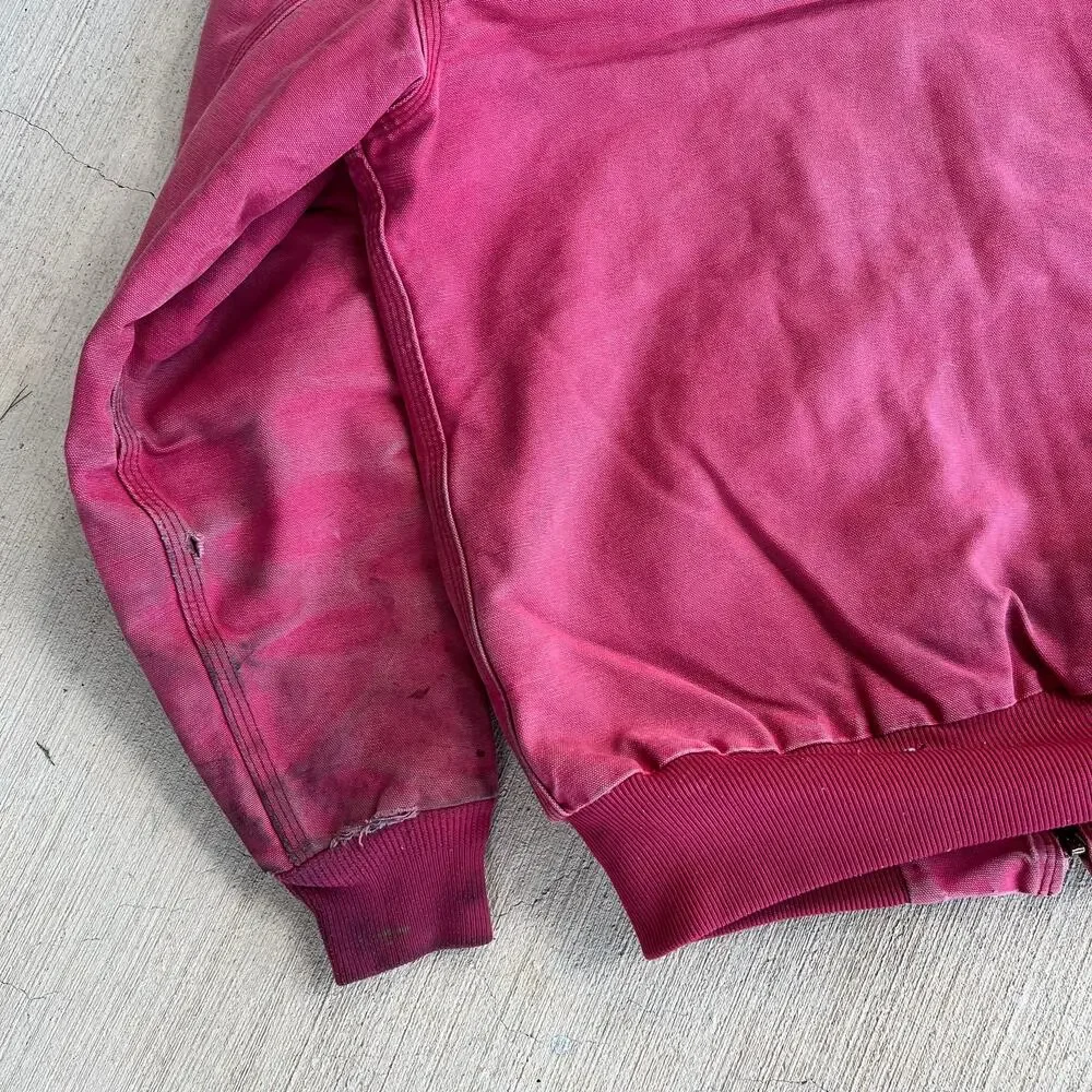 Carhartt WOMENS WJ130 pink hooded work wear jacket